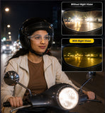 Kawachi Pack of 3 Outdoor Sports Night Vision Driving Yellow Black and White Transparent Goggle