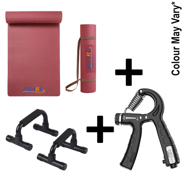 Yoga Mat, Push-Up Bar, Gripper