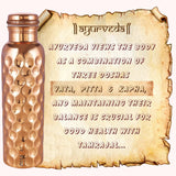 Bharu Diamond Shape Copper Bottle 1000 ml- Pack of 2