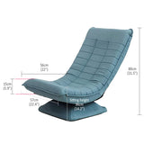 Kawachi Folding Swivel Nirvana Moon Chair Leisure Lounge Sofa 360 Degree Rotation Adjustable Recliner Bedroom Chair-KAWY-4