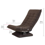 Kawachi Folding Swivel Nirvana Moon Chair Leisure Lounge Sofa 360 Degree Rotation Adjustable Recliner Bedroom Chair-KAWY-4