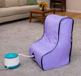 Kawachi Leg Steam Sauna Spa for Knee Pain & Leg Pain Relief | Foot Steam Therapy Machine for Arthritis, Sports Recovery & Home Wellness - i145-Light Violet