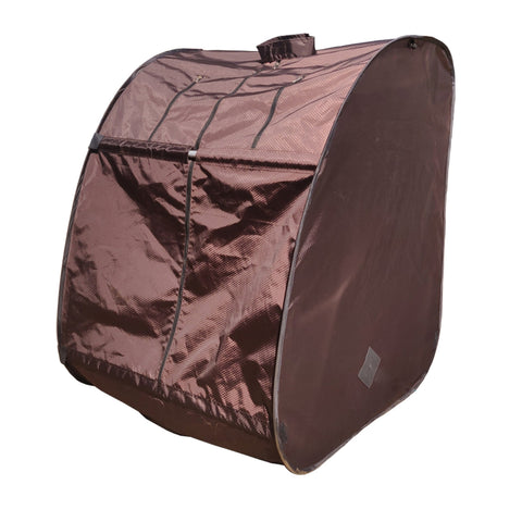 Kawachi Portable Steam Cabin for Steam Sauna Therapy for Slimming and Beauty. (Steam Generator not provided) - I51 chocolate brown