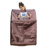 Kawachi Portable Steam Cabin for Steam Sauna Therapy for Slimming and Beauty. (Steam Generator not provided) - I51 chocolate brown