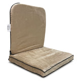 KAWACHI RIGHT ANGLE BACK SUPPORT PORTABLE RELAXING FOLDING YOGA MEDITATION FLOOR CHAIR I83-BEIGE