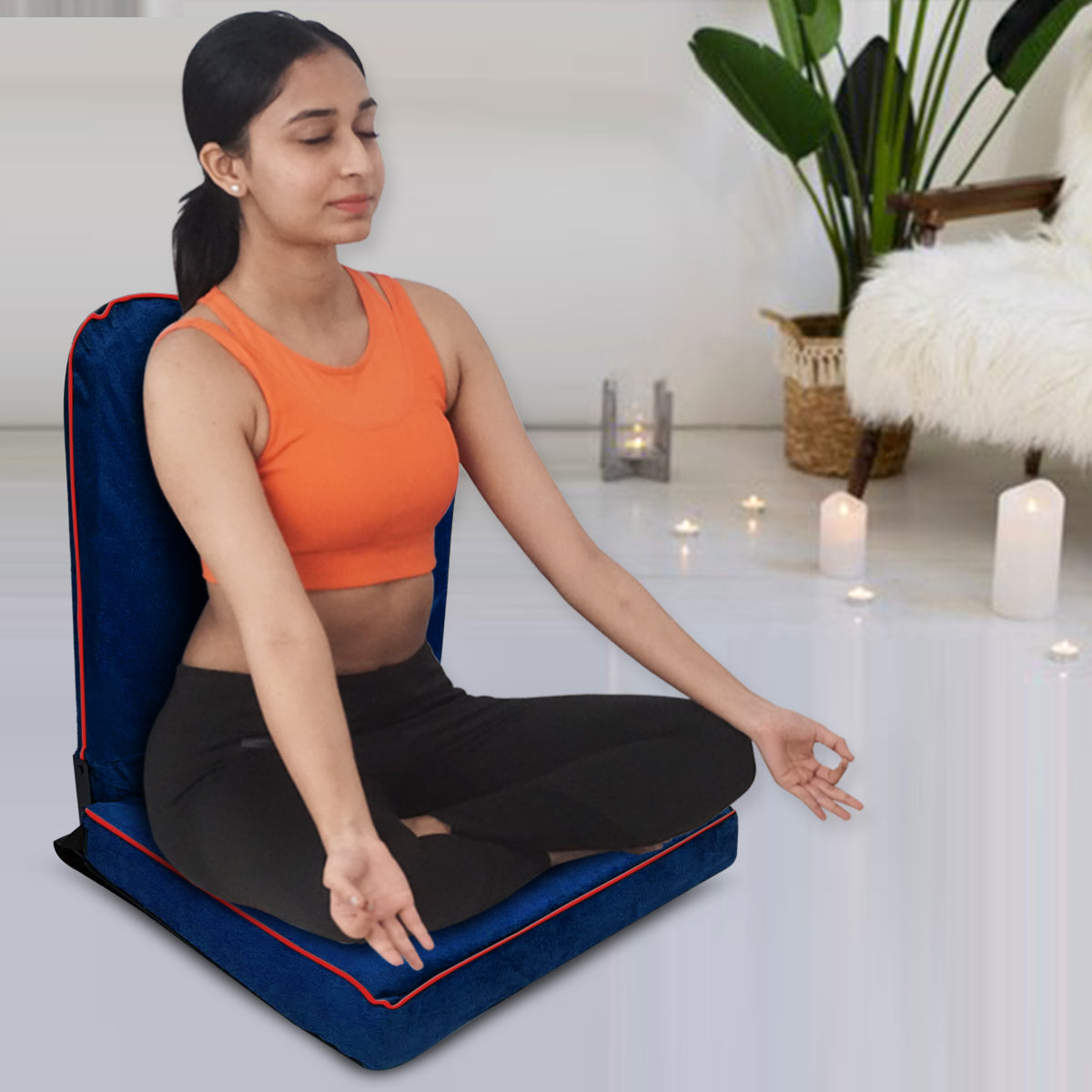 Kawachi Right Angle Back Support Portable Relaxing Folding Yoga