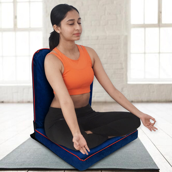 kawachi Right Angle Back Support Portable Relaxing Folding Yoga Meditation Chair