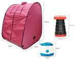 Kawachi Portable Steam Sauna Bath Panchkarma Swedan Machine for Health and Beauty Spa at Home With Stool KC08-Pink