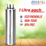 Bharu Stainless Steel Fridge Water Bottle ( Pack of 6)