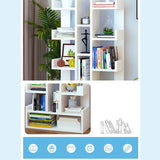 Kawachi DIY Multifunctional Floor Standing Book Shelf Home Decor Display Storage Organiser Rack