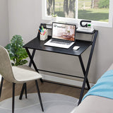Kawachi Scissors Type Folding With Adjustable Shelf Space Saving Laptop, Study Table, Computer Desk Beige