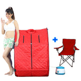 Kawachi Portable Steam and Sauna Bath SteamLife-Blue and Folding Camping Chair C74