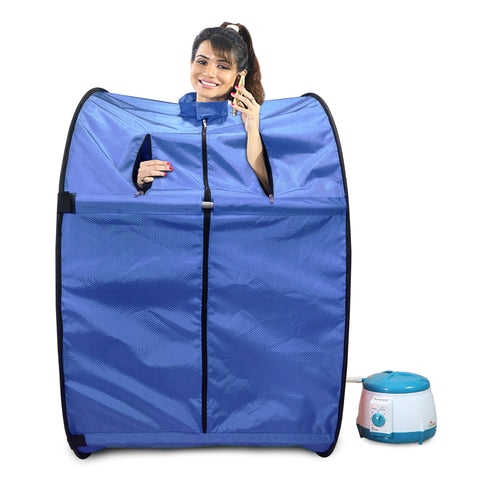 Kawachi Portable Steam Sauna Bath Panchkarma Swedan Machine for Health and Beauty Spa at Home With  Stool KC08-Violet