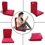 Kawachi Meditation and Yoga Floor Chair with Back Support - I83-B-Maroon