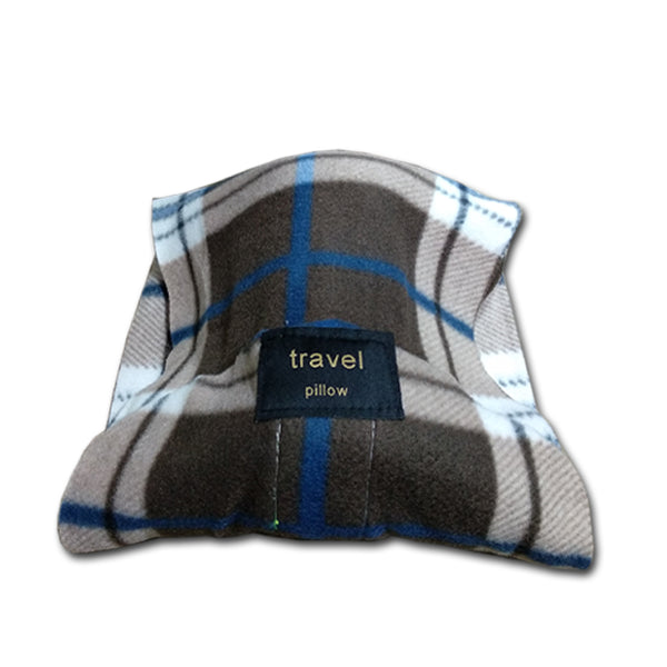 Kawachi shoulder support wrap around scarf travel neck pillow for air travel,ideal for long sitting travels K488-Check