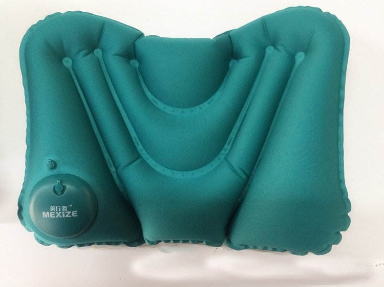 Kawachi Hand-Press Inflatable Pillow Travel Pillow Soft Waterproof Travel  Pillow, Lumbar Pillow for Airplane, Car Travelling, Office Nap K497