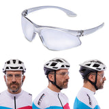Outdoor Sports Day Vision Driving White Sunglass Transparent Goggle K64