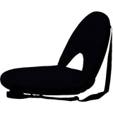 Kawachi Portable Reclining Yoga Chair With 6 Adjustable Positions And Shoulder Strap - Black