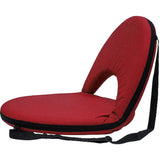 Portable Reclining Yoga Chair With 6 Adjustable Positions And Shoulder Strap - Maroon