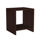 Kawachi Open Shelf Bedside Table Nightstand Side Table - Chairside End Table with Open Storage, Shelf for Sofa, Couch, Living Room Brown