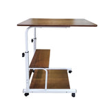 Kawachi Multipurpose Foldable Hight Adjustable Studying Desk Bedside Table Bookshelf Storage KW29