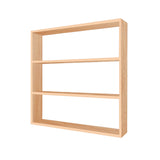Kawachi Engineered Wood Multipurpose Wall Mount Kitchen Storage Rack 4 Shelf Shelves Organizer Beige