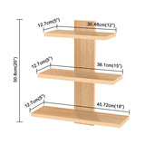 Kawachi Engineered MDF Wood Wall shelf Home Decor Items For Living Room Display Rack Storage Shelves Beige