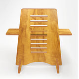 Kawachi Wooden Height Adjustable Ergonomic Desk Top Standing Desk Riser Laptop Table Stand Beige