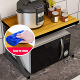 Kawachi 2 Tier Kitchen Counter Shelf Microwave Stand Storage Spice Rack Organiser KW17-Beige