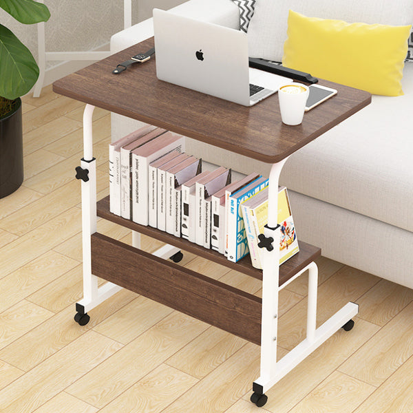 Kawachi Multipurpose Portable Height Adjustable Studying Bedside Table Bookshelf Storage KW28-Brown