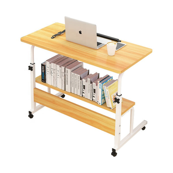 Kawachi Multipurpose Portable Height Adjustable Studying Bedside Table Bookshelf Storage KW28-Beige