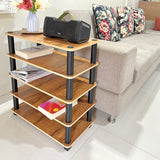 Kawachi Multipurpose Wooden Display Kitchen Storage Shelves Shoe Rack Organizer with Utility Storage Stand-KW86 - Beige
