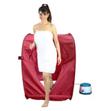 Kawachi Foldable Steam Sauna Bath with Single Layer Heat Resistant Cabin for Beauty Spa