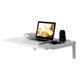 Kawachi Wall Mounted Folding Dining Table with Easy Foldable Study Laptop Computer Desk KW09-White