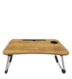 Multi-Purpose Mini Wooden Foldable Laptop, Study Table Rounded  Edges.K540-Beige