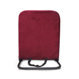 Kawachi Right Angle Back Support Portable Relaxing Folding Yoga Meditation Floor Chair Velvet Maroon I114